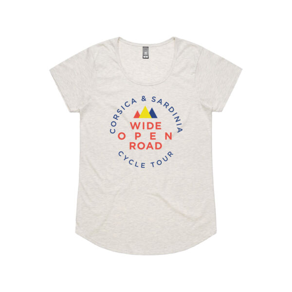 Corsica & Sardinia Cycle Tour Tee - Women's Scoop Neck Thumbnail