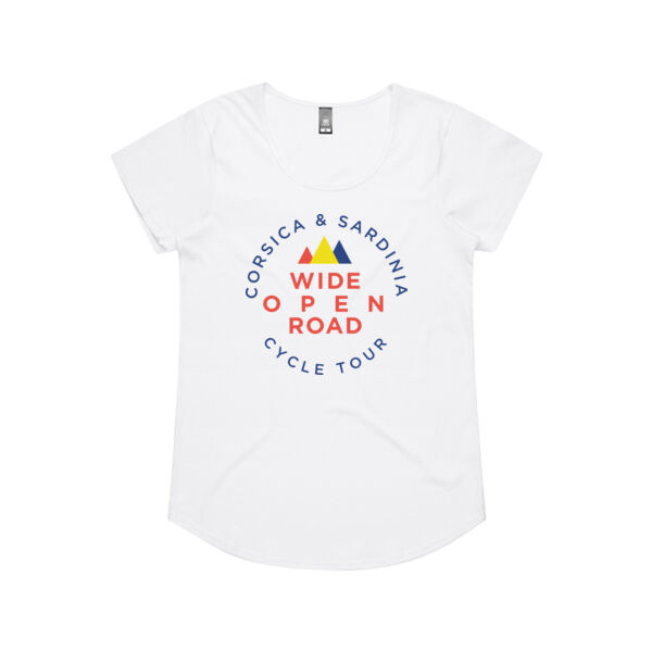 Corsica & Sardinia Cycle Tour Tee - Women's Scoop Neck Thumbnail